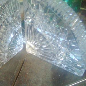 Irish crystal rainbow bookends was 350